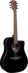 Dreadnought Elektro-Akustikgitarren LAG Tramontane 118 T118DCE Black Dreadnought Elektro-Akustikgitarren - 1