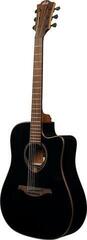 Dreadnought Elektro-Akustikgitarren LAG Tramontane 118 T118DCE Black Dreadnought Elektro-Akustikgitarren - 2