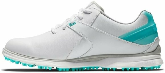Chaussures de golf pour femmes Footjoy Pro SL White/Aqua 36,5 - 2