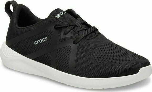 Férfi vitorlás cipő Crocs Men's LiteRide Modform Lace Black/White 41-42 - 2