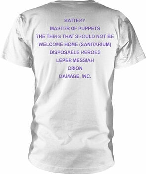 T-shirt Metallica T-shirt Master Of Puppets Masculino White M - 2