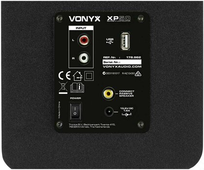 2-лентови активни студийни монитори Vonyx XP50 - 5