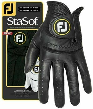 Gloves Footjoy StaSof Mens Golf Glove 2020 Left Hand for Right Handed Golfers Black L - 2