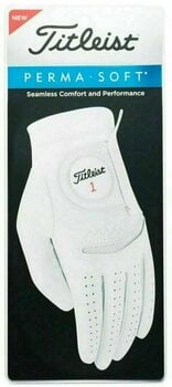 Gloves Titleist Permasoft Mens Golf Glove 2020 Right Hand for Left Handed Golfers White ML - 4