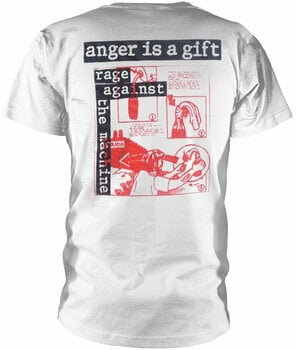 T-shirt Rage Against The Machine Anger Gift White 2XL T-shirt - 2