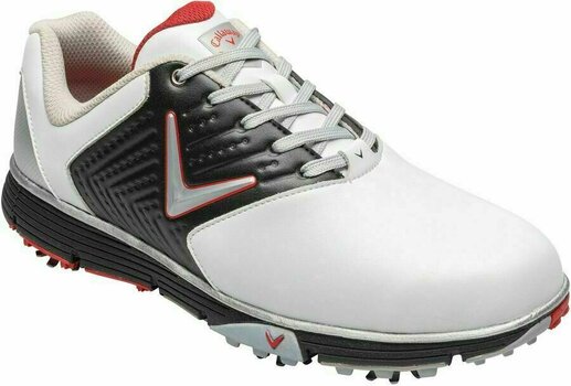 Pánske golfové topánky Callaway Chev Mulligan S White/Black/Red 42,5 - 2