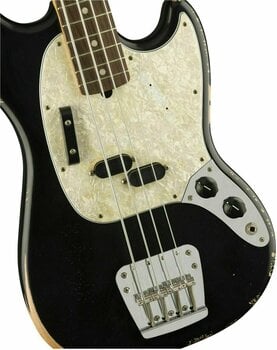 4-strängad basgitarr Fender JMJ Road Worn Mustang Bass RW Svart - 3