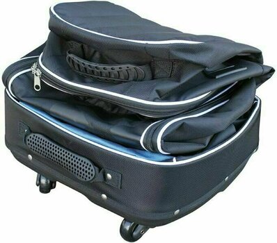 Travel Bag Masters Golf Deluxe 4 Wheeled Flight Cover Black/Blue - 2