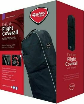 Travel Bag Masters Golf Deluxe Flight Coverall with Wheels Black - 5