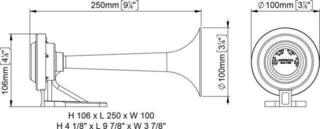 Marine Air Horn Marco TC1/P Mini Marine Air Horn - 1