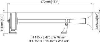 Marine Horn Marco EMX1 Marine Horn - 1