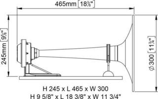 Marine Horn Marco PW3 Marine Horn - 1