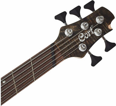 Multiscale Bass Guitar Cort A5 Plus SCMS OPTG Open Pore Trans Grey - 3