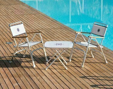 Boat Table, Boat Chair Forma Deck Chair Blue - 5