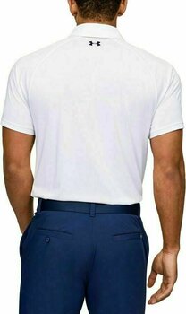 Polo majice Under Armour Vanish Chest Stripe Bela L - 2