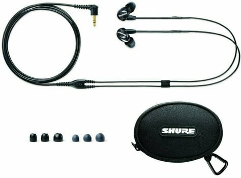 Hörlurar med öronsnäcka Shure SE215-K-EFS Black - 4