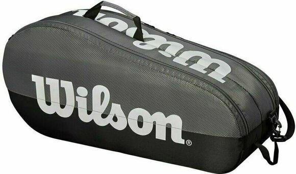Tennislaukku Wilson Team Compartment 6 Grey-Musta Tennislaukku - 2