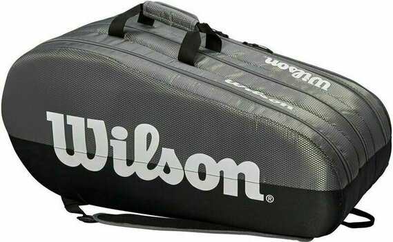 Tennis Bag Wilson Team Compartment 12 Grey-Black Tennis Bag - 2