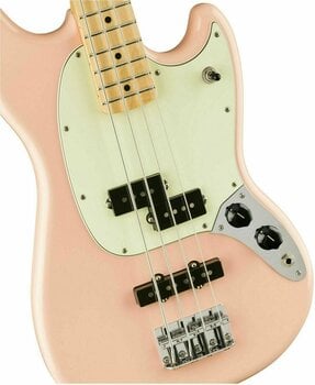 4-strenget basguitar Fender Player Offset Mustang Bass MN Shell Pink - 3