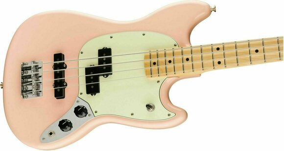 Bas elektryczna Fender Player Offset Mustang Bass MN Shell Pink - 4