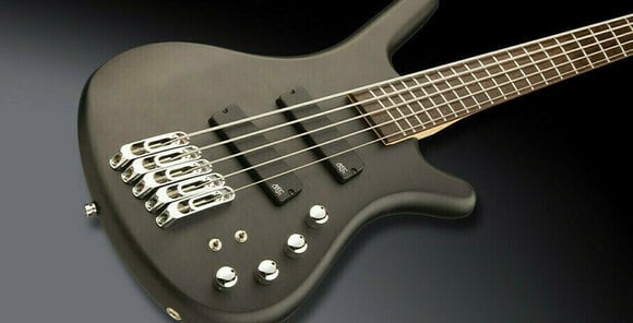 Multiscale Bass Guitar Warwick RockBass Corvette Satin Transparent Black - 3