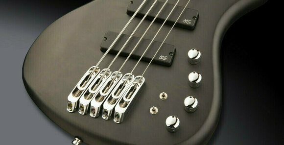 Multiscale Bass Guitar Warwick RockBass Corvette Satin Transparent Black - 4