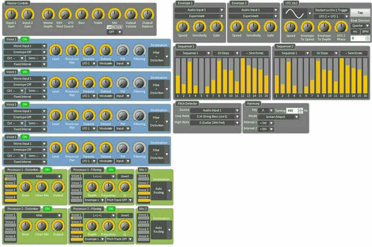 Pedal de efeitos para guitarra Source Audio SA 249 One Series C4 Synth - 5