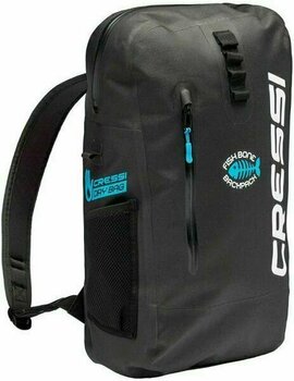 Водоустойчива чанта Cressi Fishbone Dry Backpack 25L Black/Light Blue - 2