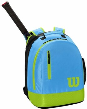 Tennis Bag Wilson Youth Backpack 1 Blue/Lime Tennis Bag - 2