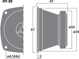 Spare part for Loudspeaker Monacor HT-30 - 2