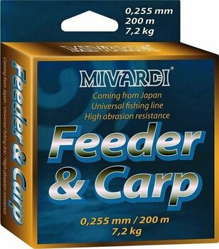 Fil de pêche Mivardi Carp & Feeder Dark Brown 0,165 mm 2,8 kg 200 m - 2