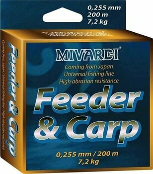 Fishing Line Mivardi Carp & Feeder Dark Brown 0,185 mm 3,4 kg 200 m - 2