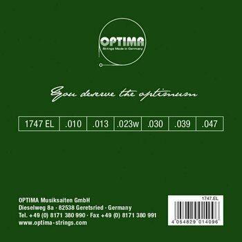 Snaren voor akoestische gitaar Optima 1747-EL 24K Gold Acoustics - 2