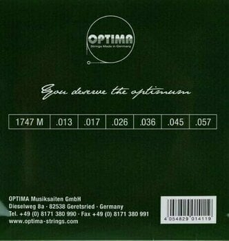 Cordes de guitares acoustiques Optima 1747-M 24K Gold Acoustics - 2