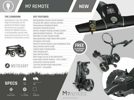 Cărucior de golf electric Motocaddy M7 Remote Ultra Black Cărucior de golf electric - 3