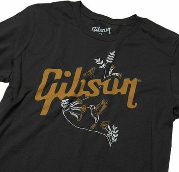 T-Shirt Gibson T-Shirt Hummingbird Unisex Black M - 2