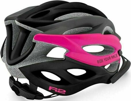 Bike Helmet R2 Wind Helmet Matt Black/Grey/Pink M Bike Helmet - 2
