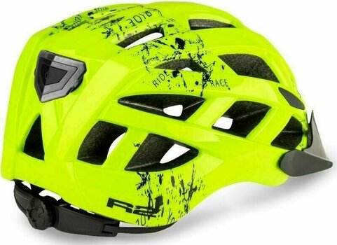 Gyerek kerékpáros sisak R2 Lumen Junior Helmet Glossy Neon Yellow/Black S Gyerek kerékpáros sisak - 2