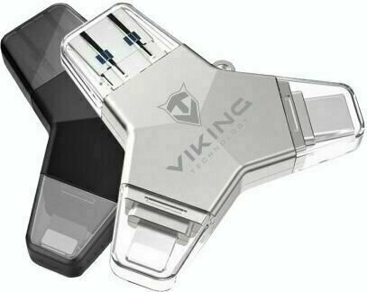 USB ključ Viking Technology USB Flash disk 3.0 4in1 128 GB Black - 4