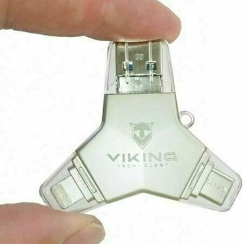 USB ključ Viking Technology USB Flash disk 3.0 4in1 64 GB Silver - 4