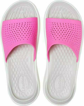 Unisex Schuhe Crocs LiteRide Slide Electric Pink/Almost White 38-39 - 4