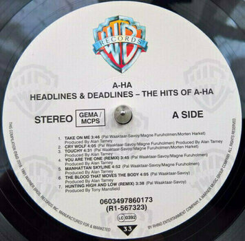 Vinyl Record A-HA - Headlines And Deadlines (LP) - 4