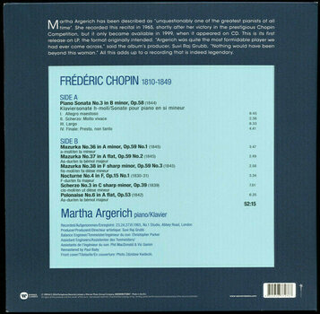 Schallplatte Martha Argerich - Martha Argerich / Chopin:The Legendary 1965 Recording (LP) - 2