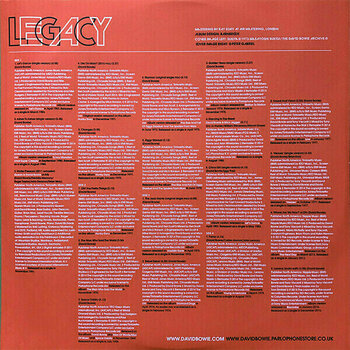 Schallplatte David Bowie - Legacy (The Very Best Of David Bowie) (2 LP) - 9