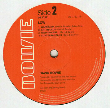 Disco de vinilo David Bowie - Low (2017 Remastered) (LP) - 4
