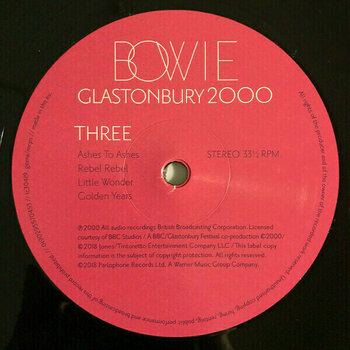 Vinyl Record David Bowie - Glastonbury 2000 (3 LP) - 11