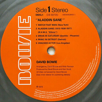 Disque vinyle David Bowie - Aladdin Sane (45th Anniversary) (Coloured) (LP) - 10