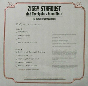Disque vinyle David Bowie - Ziggy Stardust And The Spiders From The Mars - The Motion Picture Soundtrack (LP) - 10