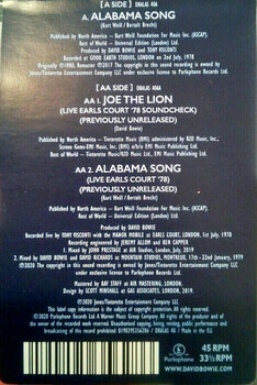 Vinylplade David Bowie - Alabama Song (LP) - 5
