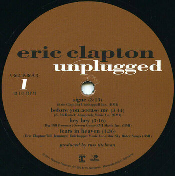 Hanglemez Eric Clapton - Unplugged (LP) - 2